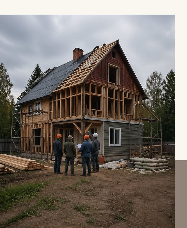 Реконструкция дачного дома в Тулуне под ключ с проектом